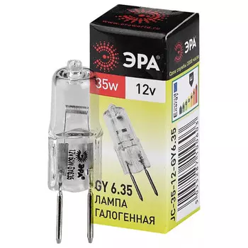 Лампа галогенная ЭРА C0027371 GY6.35-JC-35W-12V (капсула, 35Вт, нейтр, GY6.35)