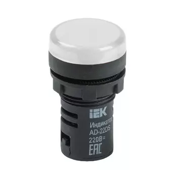 Лампа IEK BLS10-ADDS-230-K01 светосигнальная AD22DS d22мм 230В AC бел