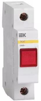 Лампа IEK MLS10-230-K04 сигнальная ЛС-47 красная