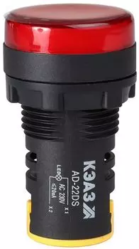 Лампа КЭАЗ 238566 AD22DS(LED) матрица D22мм красный 230В