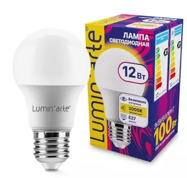 Лампа Lumin'arte LSTD-A60-12W3KE27 12Вт 3000K E27