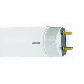 Лампа люминесцентная Camelion FT8-10W/54 10Вт, G13, 220В, 6500К, 600лм, 10000 часов работы, L=345,5мм, трубчатая колба Т8 (диаметр 26 мм) (3006)