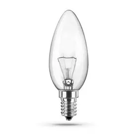 Лампа накаливания Camelion 40/B/CL/E14 40Вт, Е14, 220В, 390-395лм, 1000 часов работы, колба типа B35 / свеча, прозрачная (8968)