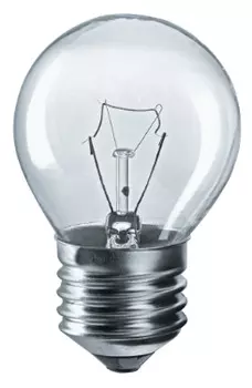 Лампа накаливания Navigator NI-C-60-230-E27-CL 94 312 (уп/10шт), 60Вт, 230В, E27, 45х70мм, шар, прозрачная (94312)