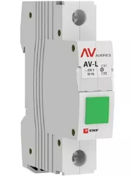 Лампа сигнальная EKF av-l-green-averes AV-L зеленая AVERES