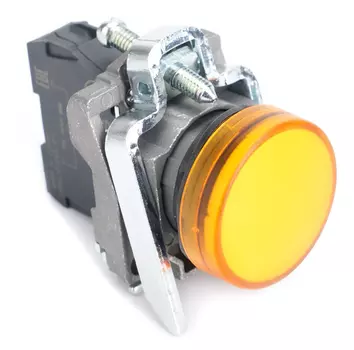 Лампа сигнальная Systeme Electric SB4BVM5 в сборе модульная 22 мм желтая 230-240В АС