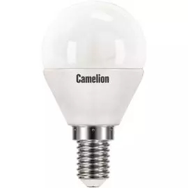 Лампа светодиодная Camelion LED10-G45/830/E14 10Вт/90Вт, E14, 170-265В, 3000К, 830лм, шар (13565)