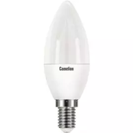 Лампа светодиодная Camelion LED12-C35/865/E14 12Вт/100Вт, E14, 170-265В, 6500К, 1010лм, свеча (13691