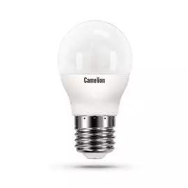 Лампа светодиодная Camelion LED5-G45/845/E27 5Вт/45Вт, E27, 170-265В, 4500К, 415лм, шар (12030)