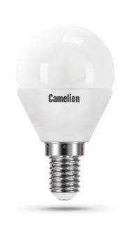 Лампа светодиодная Camelion LED7-G45/830/E14 7Вт/60Вт, E14, 170-265В, 3000К, 580лм, шар (12069)