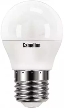 Лампа светодиодная Camelion LED7-G45/830/E27 7Вт/60Вт, E27, 170-265В, 3000К, 580лм, шар (12070)