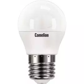 Лампа светодиодная Camelion LED7-G45-D/845/E27 7Вт/60Вт, Е27, 170-265В, 4500К, 590лм, шар (14713), уп/3шт
