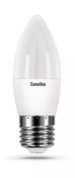 Лампа светодиодная Camelion LED8-C35/830/E27 8Вт/75Вт, E27, 170-265В, 3000К, 720лм, свеча (12389)