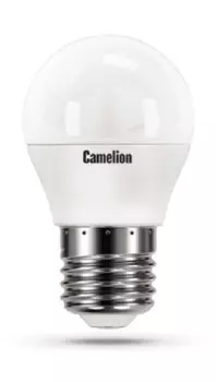 Лампа светодиодная Camelion™ LED8-G45/830/E27 8Вт/75Вт, E27, 170-265В, 3000К, 720лм, шар (12392)