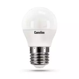 Лампа светодиодная Camelion LED8-G45/865/E27 8Вт/75Вт, E27, 170-265В, 6500К, 780лм, шар (13373)