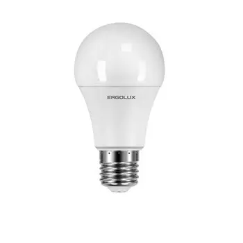 Лампа светодиодная Ergolux LED-A60-18W-E27-6K ЛОН 18Вт Е27 6500К 172-265В, ПРОМО(15559)