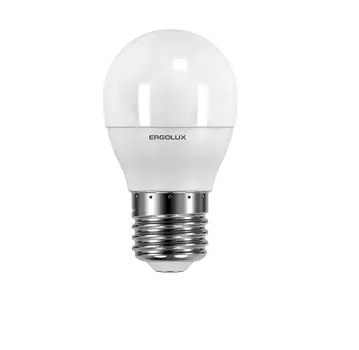 Лампа светодиодная Ergolux LED-G45-10W-E27-4K Шар 10Вт E27 4500K 220-240В ПРОМО (14546)