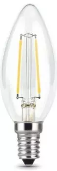 Лампа светодиодная Gauss 103801205 LED Filament Свеча E14 5W 450lm 4100К