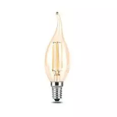 Лампа светодиодная Gauss 104801005 LED Filament Свеча на ветру E14 5W 400lm 2700K Golden