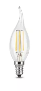 Лампа светодиодная Gauss 104801205 LED Filament Свеча на ветру E14 5W 450lm 4100K