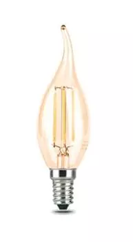 Лампа светодиодная Gauss 104801805 LED Filament Свеча на ветру E14 5W 420lm 4100K Golden