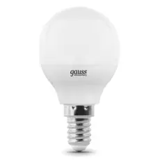 Лампа светодиодная Gauss 105101107-D LED Globe-dim E14 7W 3000К диммируемая 1/10/100