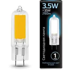 Лампа светодиодная Gauss 107807203 LED G4 AC220-240V 3.5W 260lm 4100K Glass