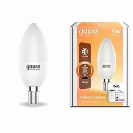 Лампа светодиодная Gauss 1100112 Smart Home DIM E14 C37 5 Вт 2700К 470 лм