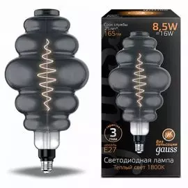 Лампа светодиодная Gauss 161802005 LED Filament Honeycomb GAUSS E27 8.5W Gray 165lm 1800K 150 лм