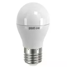 Лампа светодиодная Gauss 53216T LED Elementary Globe 6W E27 2700K 1/40 (3 лампы в упаковке)