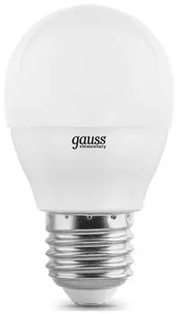 Лампа светодиодная Gauss 53226 LED Elementary Globe 6W E27 4100K 1/10/100