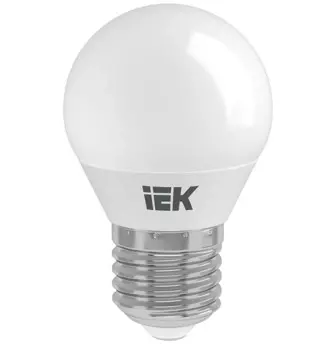 Лампа светодиодная IEK LLE-G45-7-230-65-E27 ECO G45 7Вт шар 6500К E27 230В