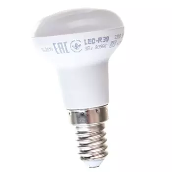 Лампа светодиодная IEK LLE-R39-3-230-30-E14 ECO R39 3Вт 3000К тепл. бел. E14 270лм 230-240В