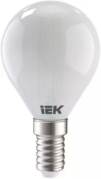 Лампа светодиодная IEK LLF-G45-7-230-30-E14-FR филаментная G45 шар матовый 7Вт 230В 3000К E14 серия 360°