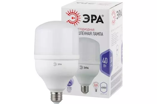 Лампа светодиодная ЭРА Б0027006 LED POWER T120-40W-6500-E27 (диод, колокол, 40Вт, хол, E27)