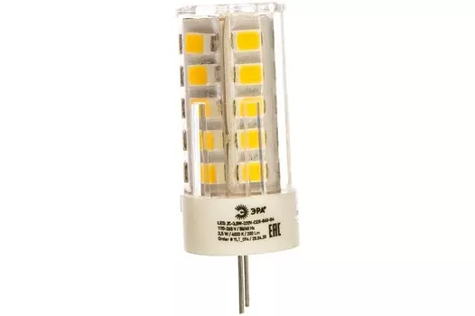 Лампа светодиодная ЭРА Б0027856 LED JC-3,5W-220V-CER-840-G4 (диод, капсула, 3,5Вт, нейтр, G4)