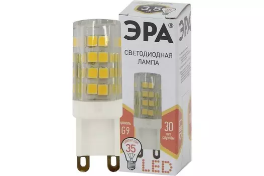 Лампа светодиодная ЭРА Б0027861 LED JCD-3,5W-CER-827-G9 (диод, капсула, 3,5Вт, тепл, G9)