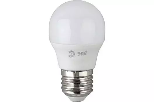 Лампа светодиодная ЭРА Б0045357 LED P45-6W-865-E27 R (диод, шар, 6Вт, хол, E27)