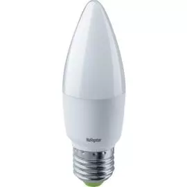 Лампа светодиодная Navigator NLL-C37-8.5-230-2.7K-E27-FR 8,5Вт, 176-264В, 2700К, 640лм, E27, 38х116мм, свеча, матовая (61327)