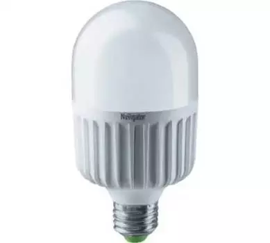 Лампа светодиодная Navigator NLL-T75-25-230-840-E27 (уп/10шт), высокой мощности, 25Вт, 176–264В, 2000К, 4000лм, E27, 75x178мм (94338)