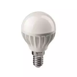 Лампа светодиодная ОНЛАЙТ 19211 LED 6вт E14 белый матовый шар (71644 ОLL-G45)