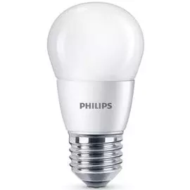 Лампа светодиодная Philips 929002971207 6W, 620lm, E27, 827, P45, матовая