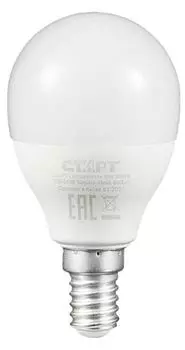 Лампа светодиодная Старт 17256_ LEDSphereE14 10W 65 WS 10/100