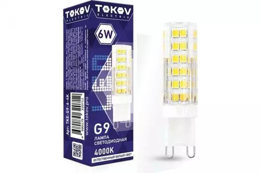Лампа светодиодная TOKOV ELECTRIC TKE-G9-6-4K 6Вт Capsule 4000К G9 220-240В