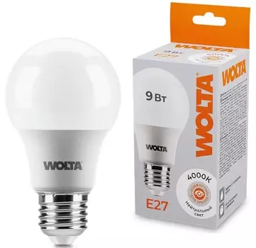 Лампа светодиодная WOLTA 25S60BL9E27 9Вт 4000К E27