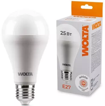 Лампа светодиодная WOLTA 25S67BL25E27 25Вт 4000К E27