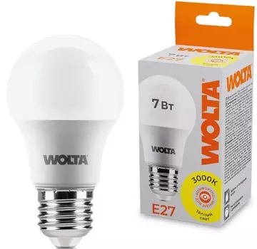 Лампа светодиодная WOLTA 25W55BL7E27 7Вт 6500К E27