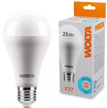 Лампа светодиодная WOLTA 25W67BL25E27 25Вт 6500К E27