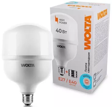 Лампа светодиодная WOLTA 25WHP40E27/40 40Вт 6500К Е27/Е40