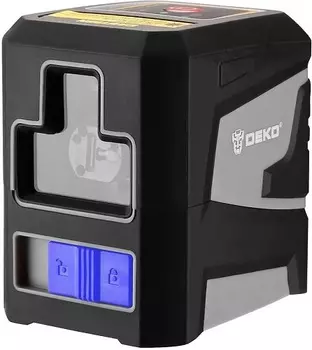 Лазерный уровень DEKO DKLL12 SET 2 065-0100 самовыравнивающийся, со штативом 1 м (2 линии, зеленый луч)